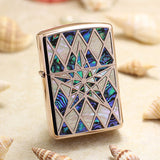 Genuine Zippo oil lighter copper windproof Golden Pentagram conch - forsmoking