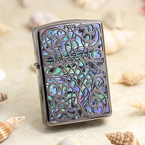 Genuine Zippo oil lighter copper windproof Arabic style Hollow shell - forsmoking