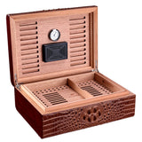 humidor crocodile skin embossed natural cedar wood - forsmoking