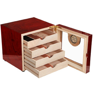 4 Layers Cigar Humidor Box cedar Wood - forsmoking